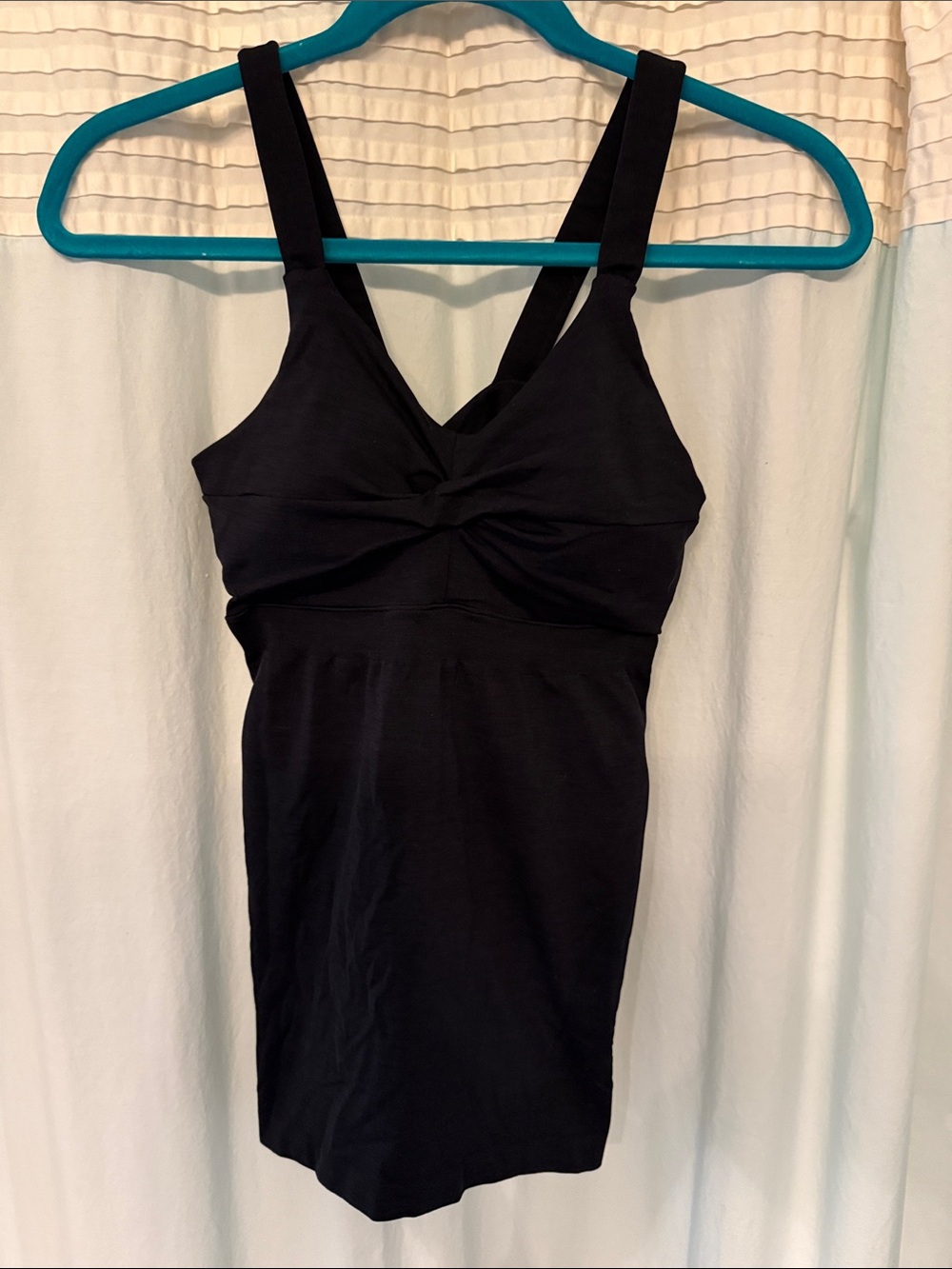 Athleta Black Workout Tank Top with Twist Detail